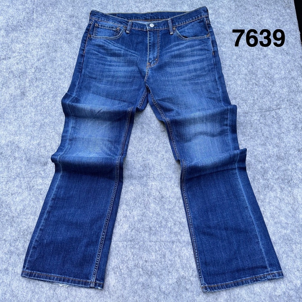 Levis 527 Mens Slim Bootcut Jeans Medium Wash Denim 36x34 05527-0489